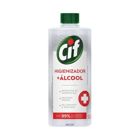 HIGIENIZADOR CIF DE ALCOOL REFIL 500ML