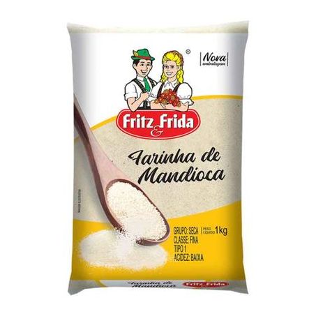 Farinha de mandioca Fritz e Frida branca 1kg