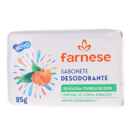 Sabonete Desodorante Farnese Menta e Bergamota Pacote 85gr 360-1