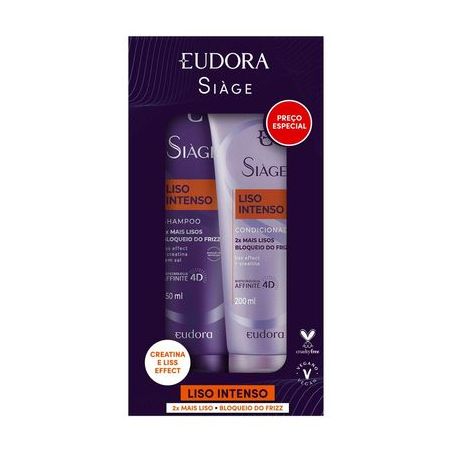 Kit Shampoo com Condicionador Siàge Liso Intenso Eudora