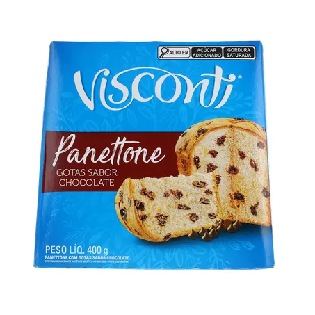 Panettone Visconti Chocolate Caixa 400gr