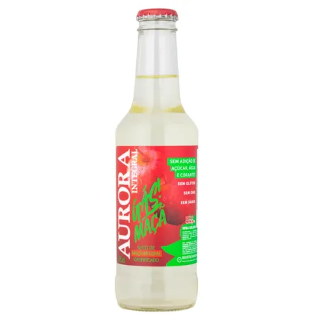 SUCO DE MAÇÃ GASEIFICADO 275ML - AURORA