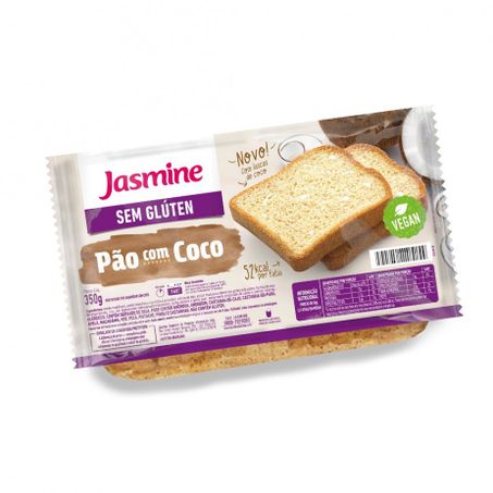 PÃO JASMINE 350G SEM GLÚTEN COCO