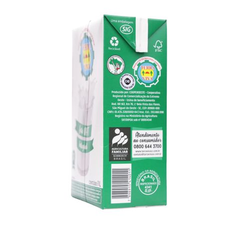 Leite UHT Integral Terra Viva Caixa 1lt 360-42