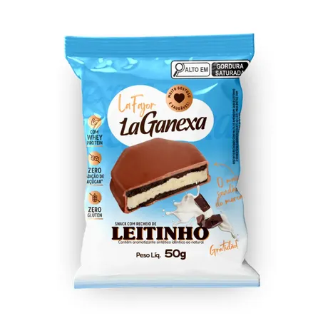 ALFAJOR LEITINHO COM WHEY 50G - LA GANEXA