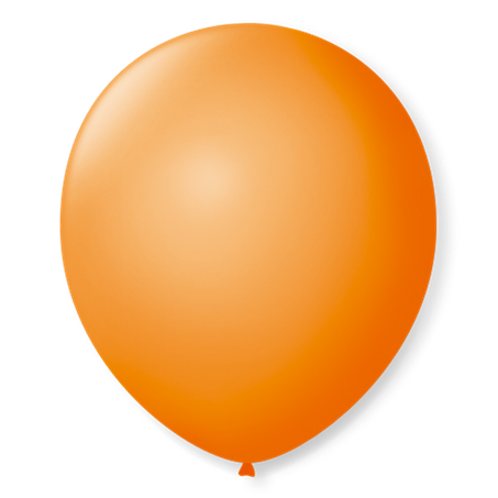 BALAO ALEGRIA FESTA C/50 LISO T6.5 LARANJA