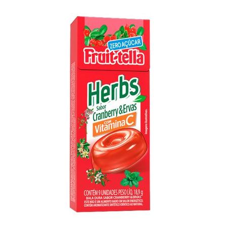 DROPS FRUIT-TELLA 18,9G HERBS CRANBERRY & ERVAS