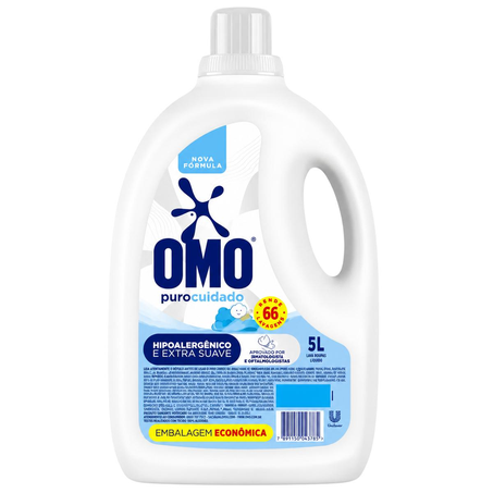 Sabão Líquido Omo 5 Litros - Lavagem Perfeita