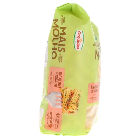 Macarrão de Sêmola com Ovos Rigatone Riscado Orquídea Absorve Mais Molho 400G 360-28