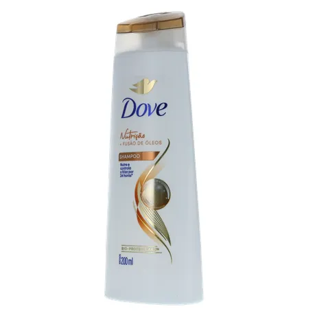 Shampoo Dove Nutrição + Fusão de Óleos Squeeze 200ml 360-3