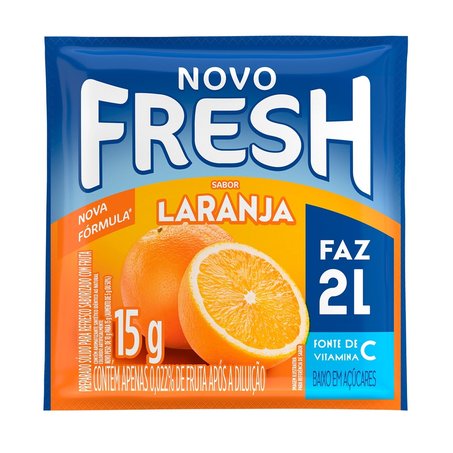 REFRESCO FRESH MONDELEZ LARANJA 15G