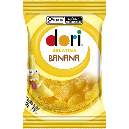 BALA DE GELATINA BANANA DORI 13 G                 