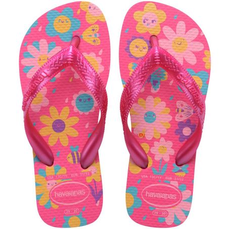 SANDÁLIAS HAVAIANAS KIDS FLORES FC ROSA 25/26