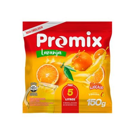 Refresco em Pó Promix Laranja Pacote 200G