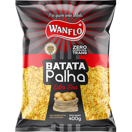 Salgadinho Wanflo Batata Palha Extra Fina 400g