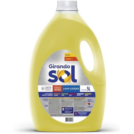 Detergente liq girando sol natural 5l*
