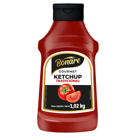 Ketchup Gourmet Bonare 1,02Kg - Tradicional