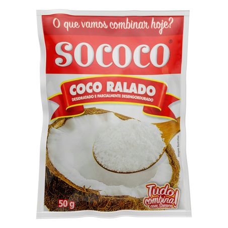 COCO RALADO DESIDRATADO SOCOCO 50G