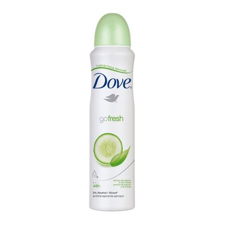 Desodorante aerosol dove 150ml go fresh pepino