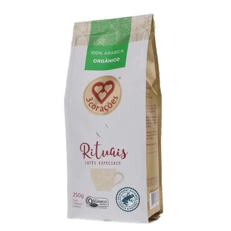 Café Moído 3 Corações Rituais Orgânico 250g 360-2