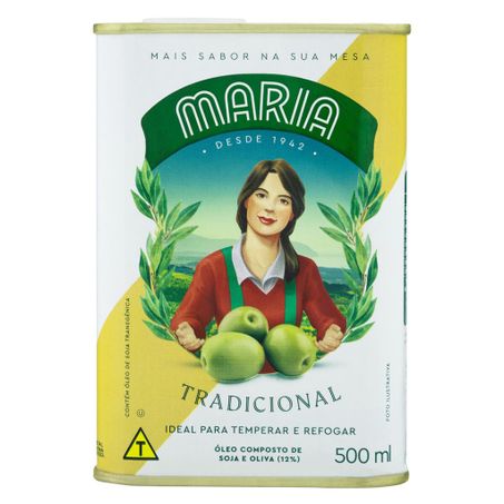 Óleo composto de soja e oliva tradicional maria lata 500ml