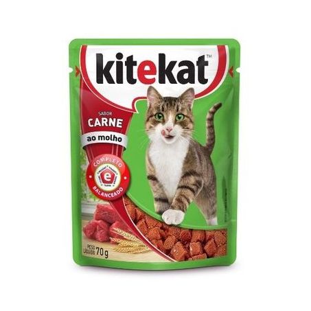 Ração para Gato KiteKate Carne sachê 70g