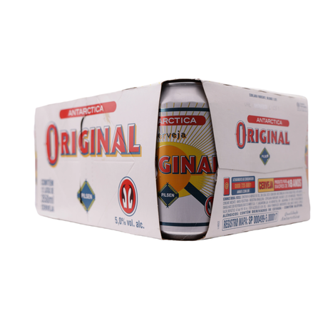 Cerveja antarctica original pilsen 350ml caixa com 12un 360-38