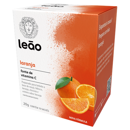Chá Misto Leão Laranja 20G com 10 Unidades