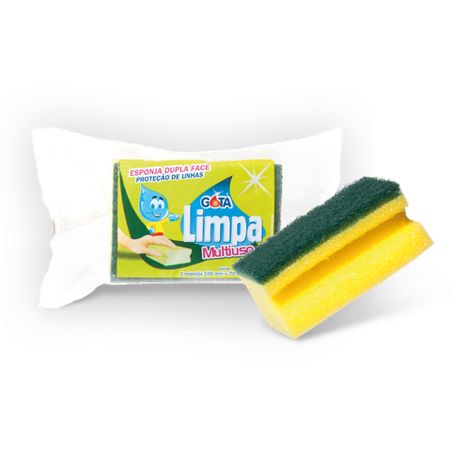 Esponja louça gota limpa multiuso salva unha