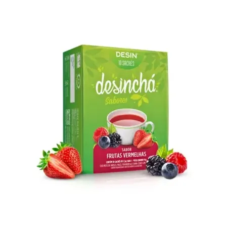 Chá de Frutas Vermelhas 10 Sachês - Desinchá