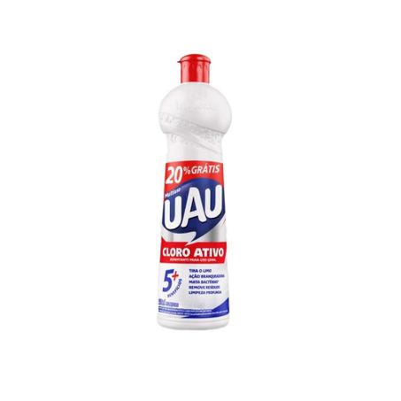 Limpador multiuso uau cloro ativo 5 em 1 500ml