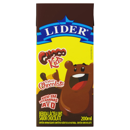 Bebida Láctea Líder UHT 200ml - Chocolate