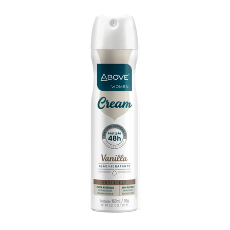DESOD AERO ABOVE CREAM VANILLA 150ML FEMININO
