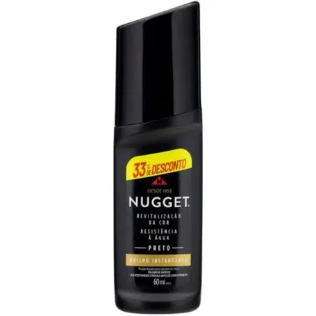 Polidor de Sapatos Nugget Preto Frasco 60ml