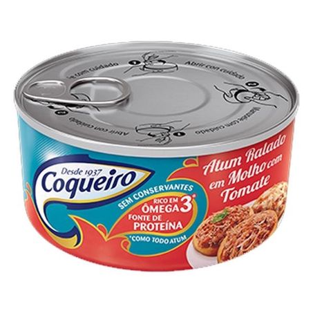 ATUM RALADO MOLHO TOMATE COQUEIRO 160G SP