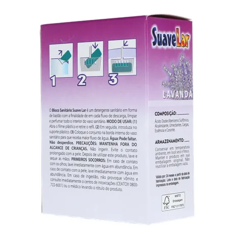 Bloco Sanitario Suave Lar Lavanda 35g 360-22