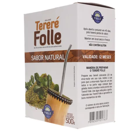 Erva tererê folle natural 500g 360-23