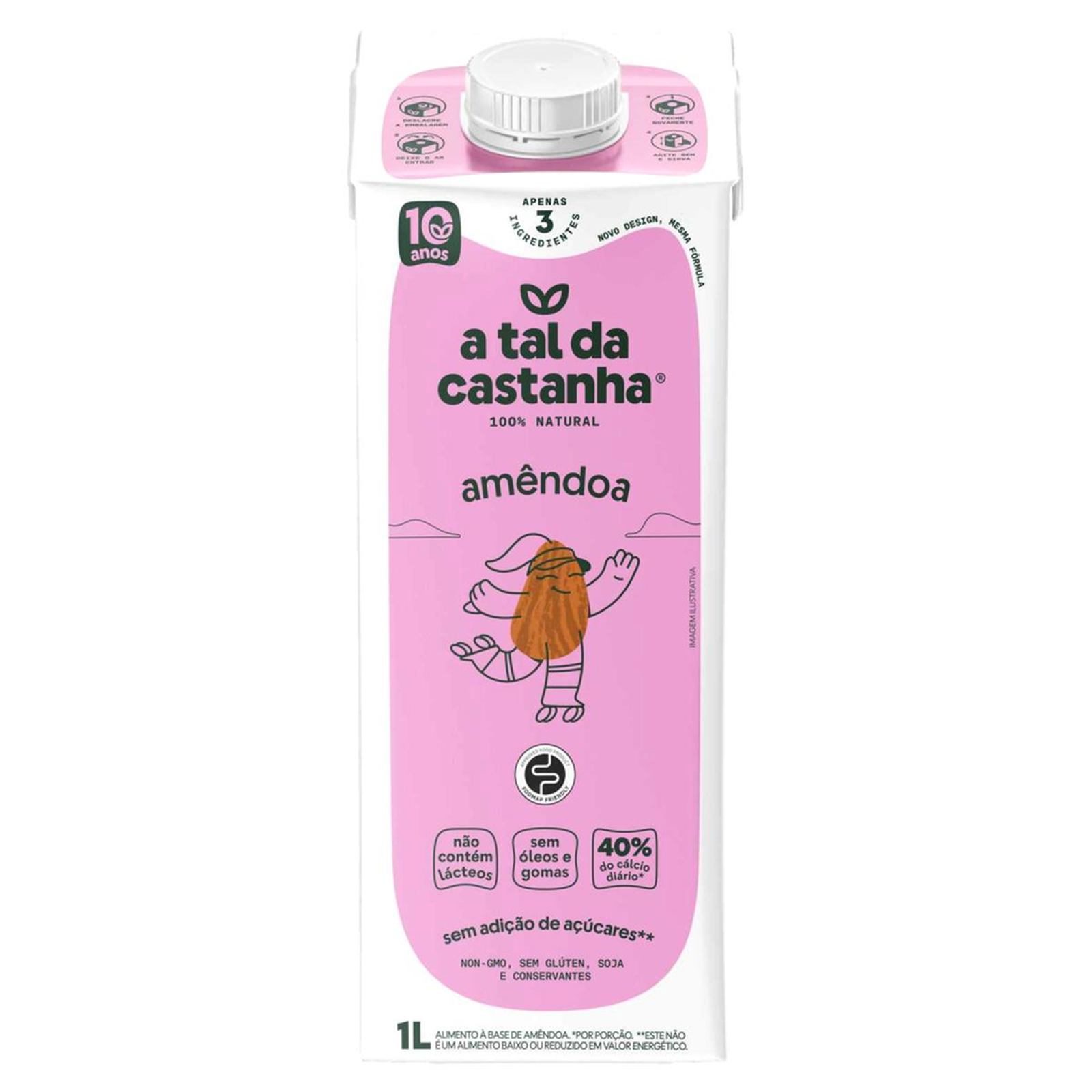 Bebida Vegetal A Tal da Castanha 1 Litro - Amêndoa - TP