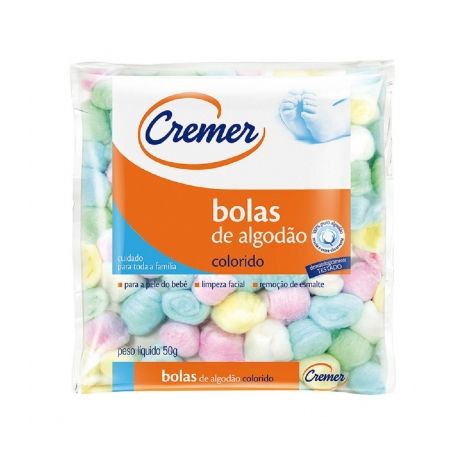 ALGODAO CREMER BOLAS COLORIDO 50G