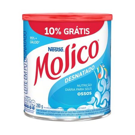 Leite po molico desnatado 280g
