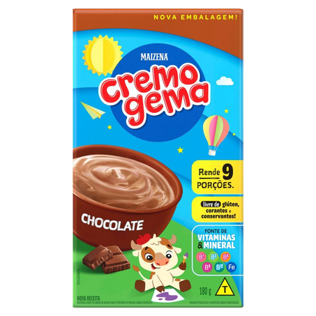 Alimento Infantil Cremogema Maizena 180g - Chocolate