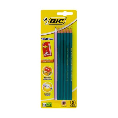 Lápis Hexagonal Bic Evolution Leve 6, Pague 5 Lápis