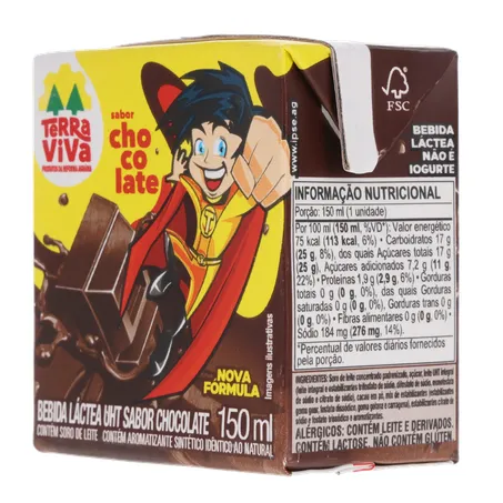 Bebida lactea terrinha uht sabor chocolate 150ml 360-5