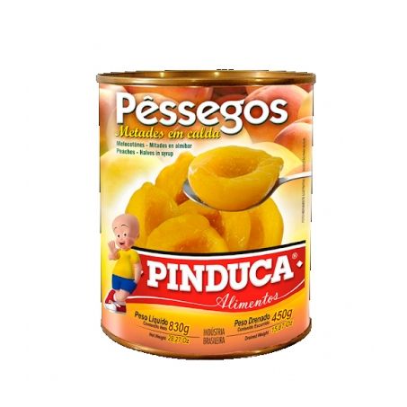 Pêssego em Calda Pinduca Embalagem 450G