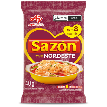 Tempero Ajinomoto Sazón Pó Nordeste 40g 
 