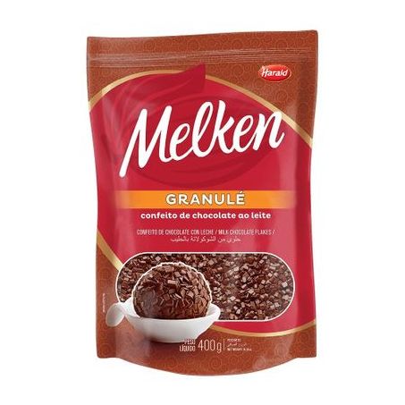 Chocolate granulado harald melken 400g granule ao leite