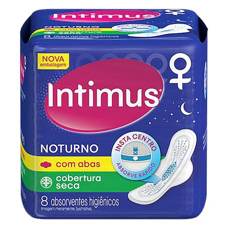 ABSORVENTE COM ABAS SECA NOTURNO INTIMUS