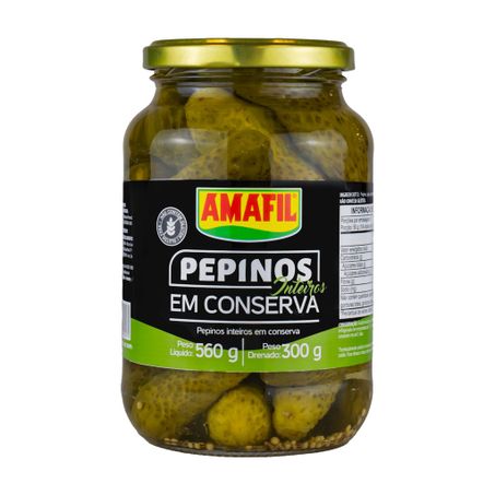 PEPINO INTEIROS EM CONSERVA 560G AMAFIL