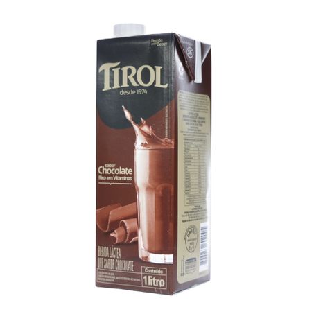 Bebida Láctea UHT Tirol Sabor Chocolate Caixa 1lt 360-5