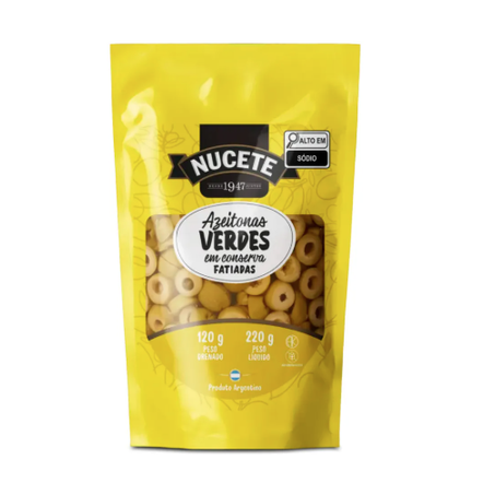 AZEITONA VERDE  NUCETE  FATIADA 120G
